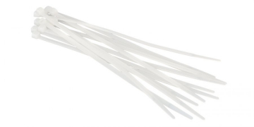 Стяжки нейлоновые Fortisflex 5*400 белые (100шт.)