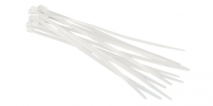 Стяжки нейлоновые Fortisflex 5*400 белые (100шт.)